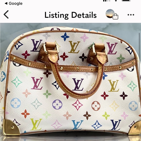 Authentic!!! White Louis Vuitton purse - Picture 2 of 6